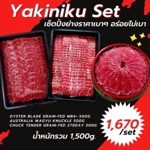 yakiniku set wagyu เซ็ตเนื้อยากินิกุ