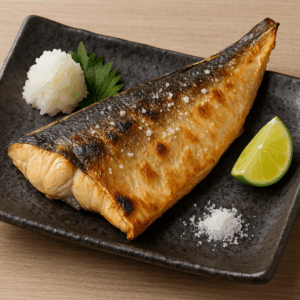 ปลาฮามาจิย่างเกลือ