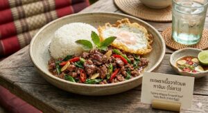 Tajima Wagyu เนื้อวากิวบด ไข่ดาว